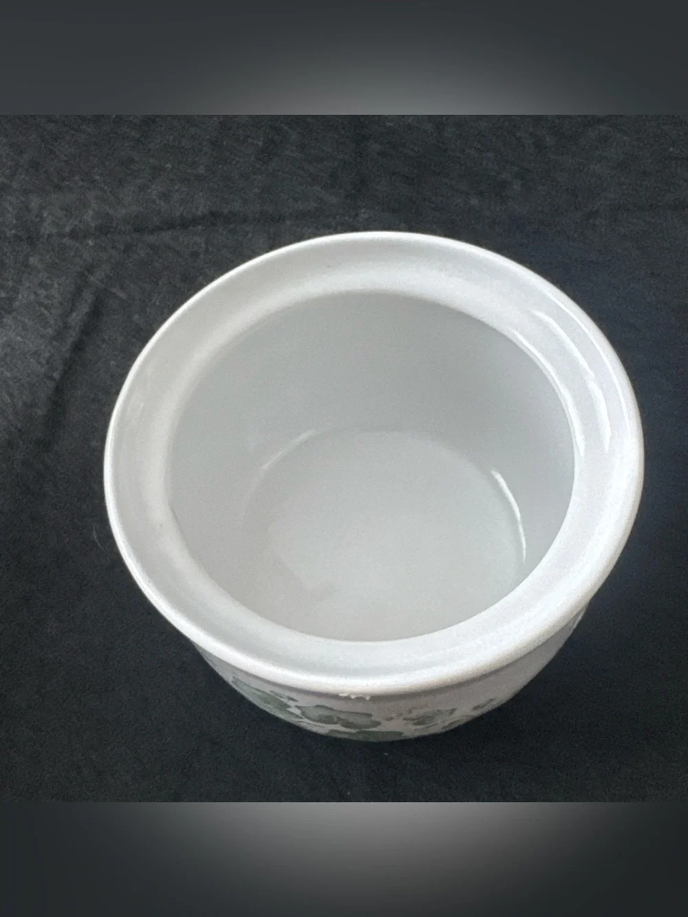 Corelle Coordinates Callaway Green Ivy Stoneware Sugar Bowl with Lid 4 1/2